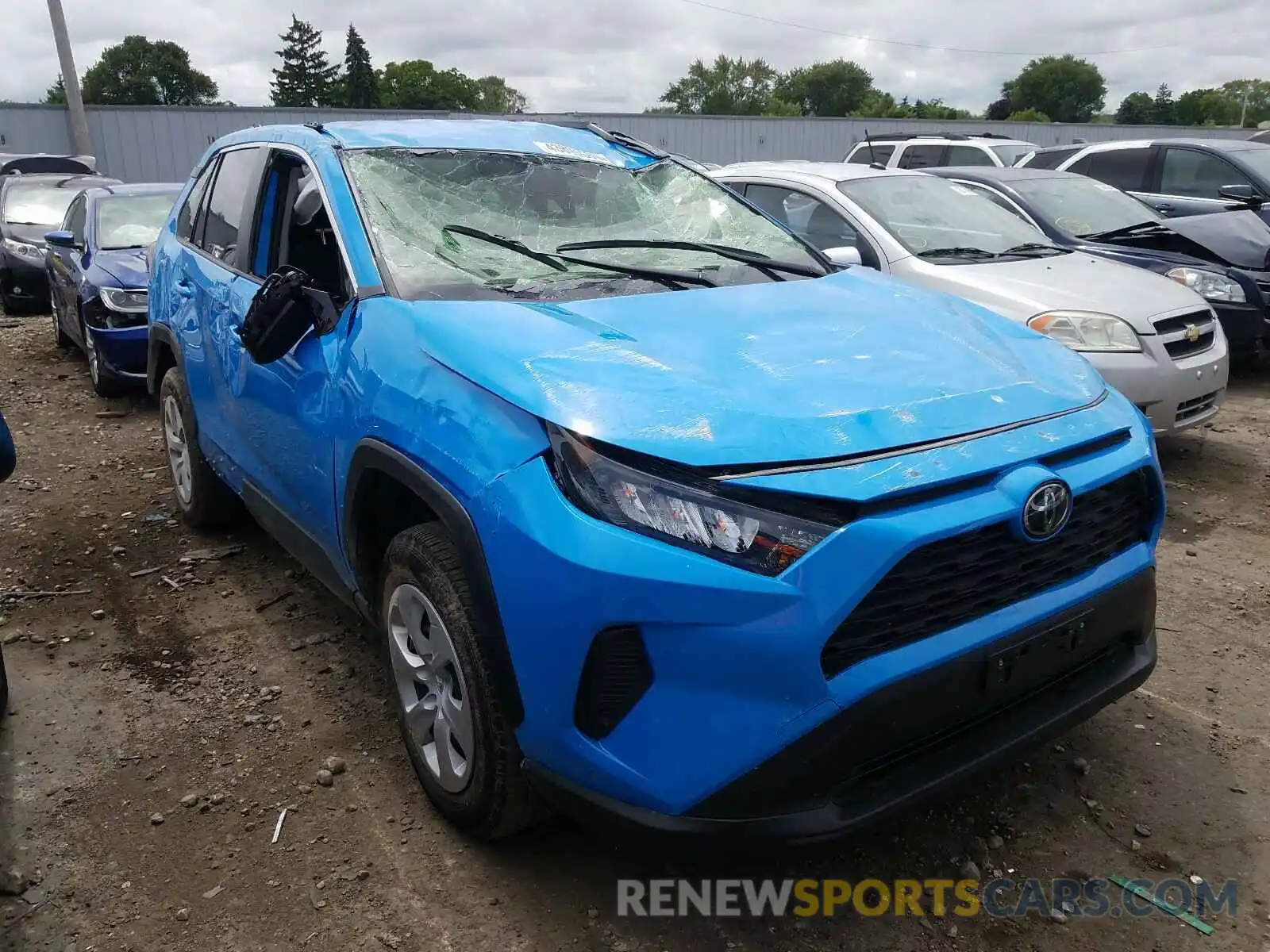 1 Photograph of a damaged car JTMF1RFV9KD036814 TOYOTA RAV4 2019