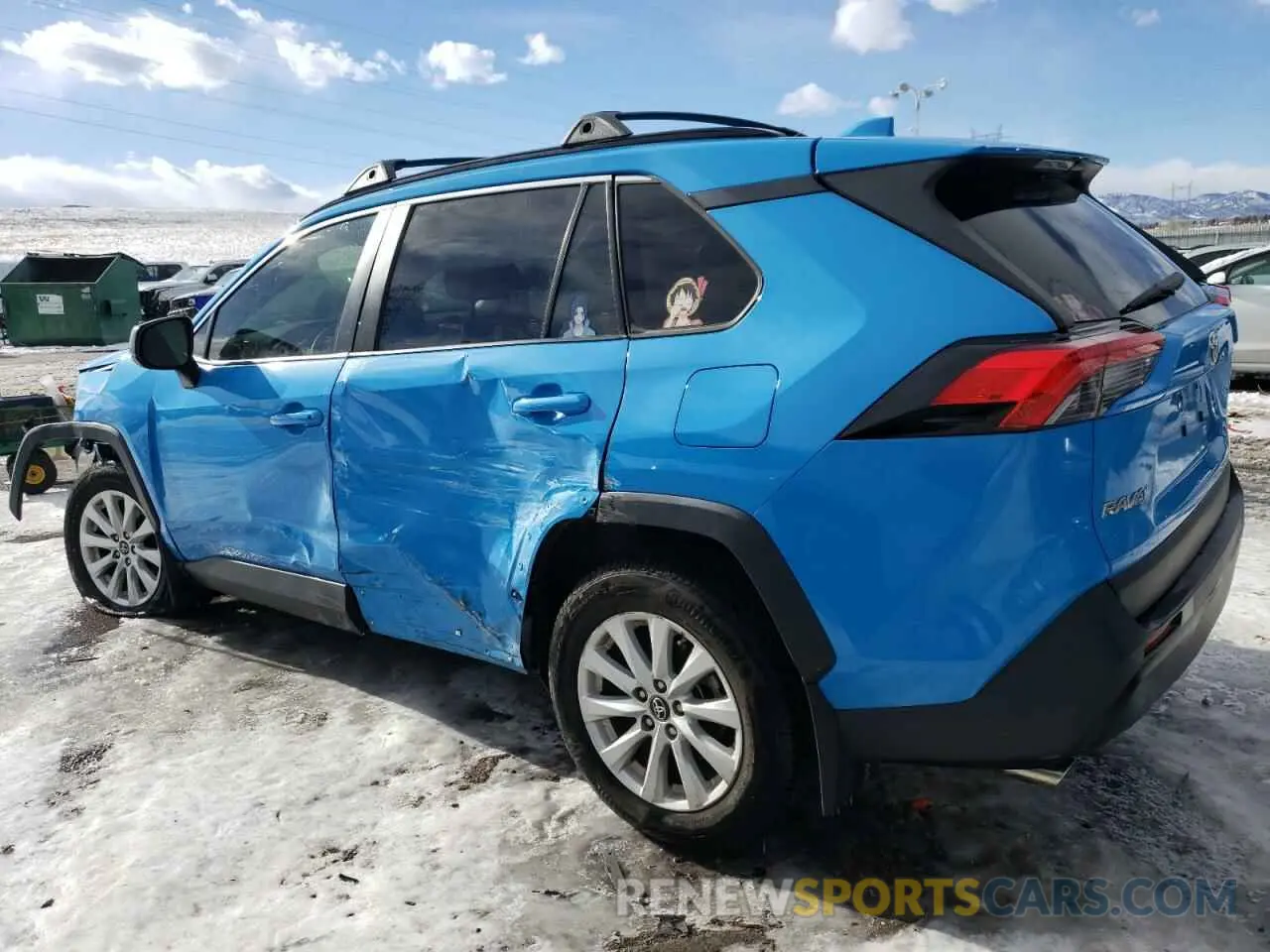 2 Photograph of a damaged car JTMF1RFVXKJ014211 TOYOTA RAV4 2019