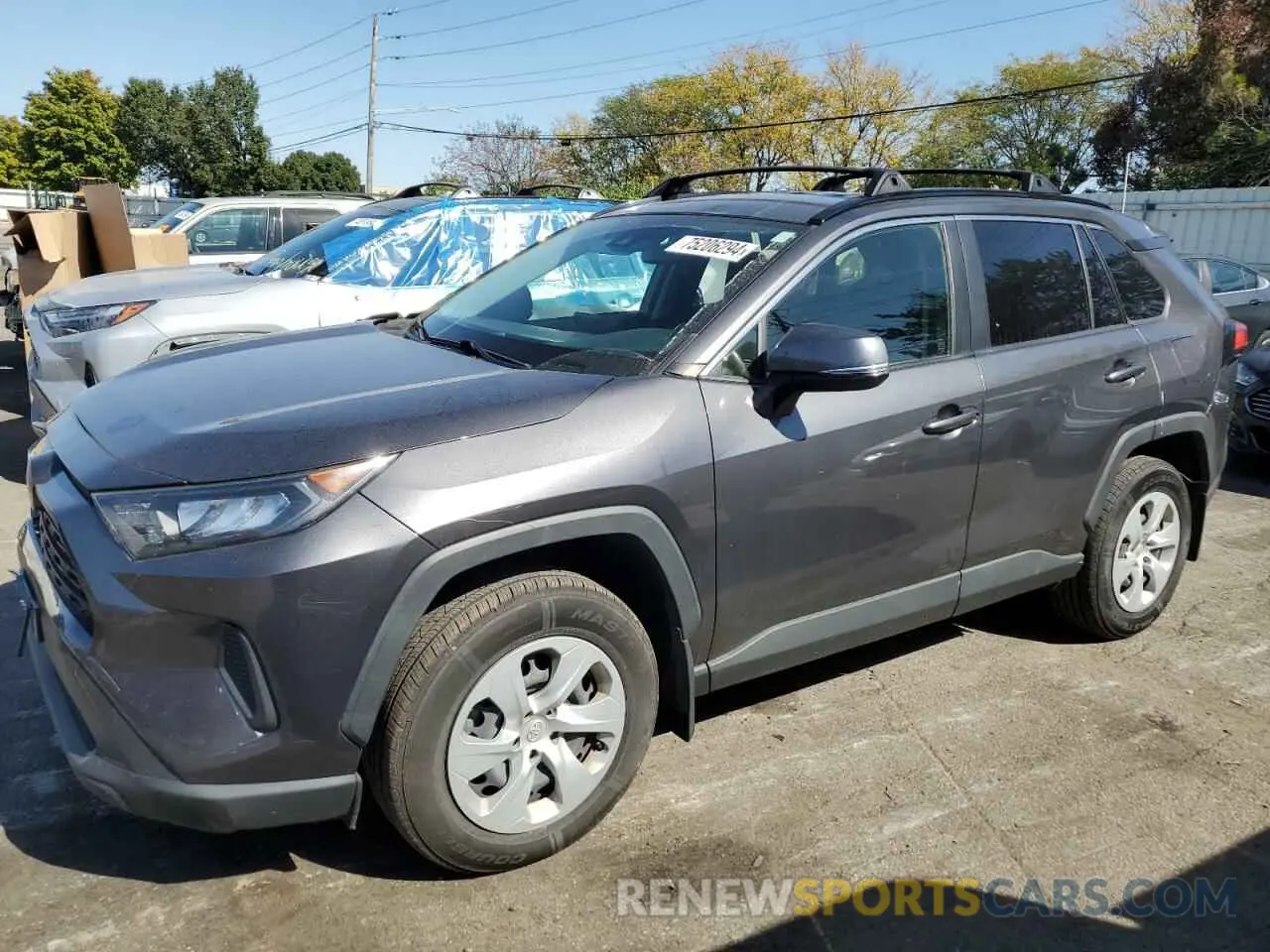 1 Photograph of a damaged car JTMG1RFV0KJ007840 TOYOTA RAV4 2019