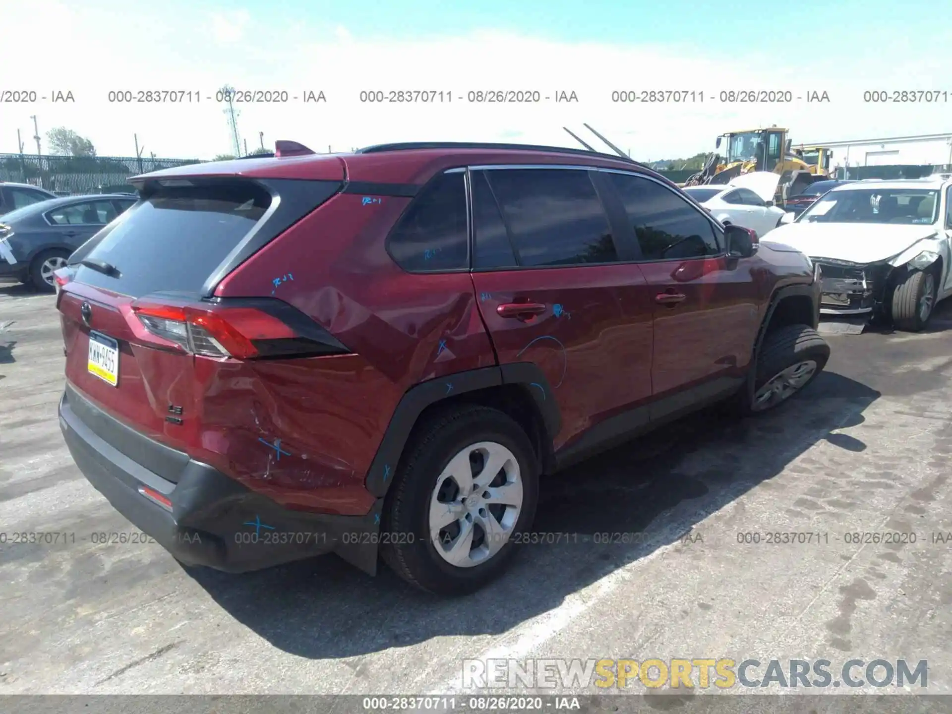 4 Photograph of a damaged car JTMG1RFV1KD004234 TOYOTA RAV4 2019