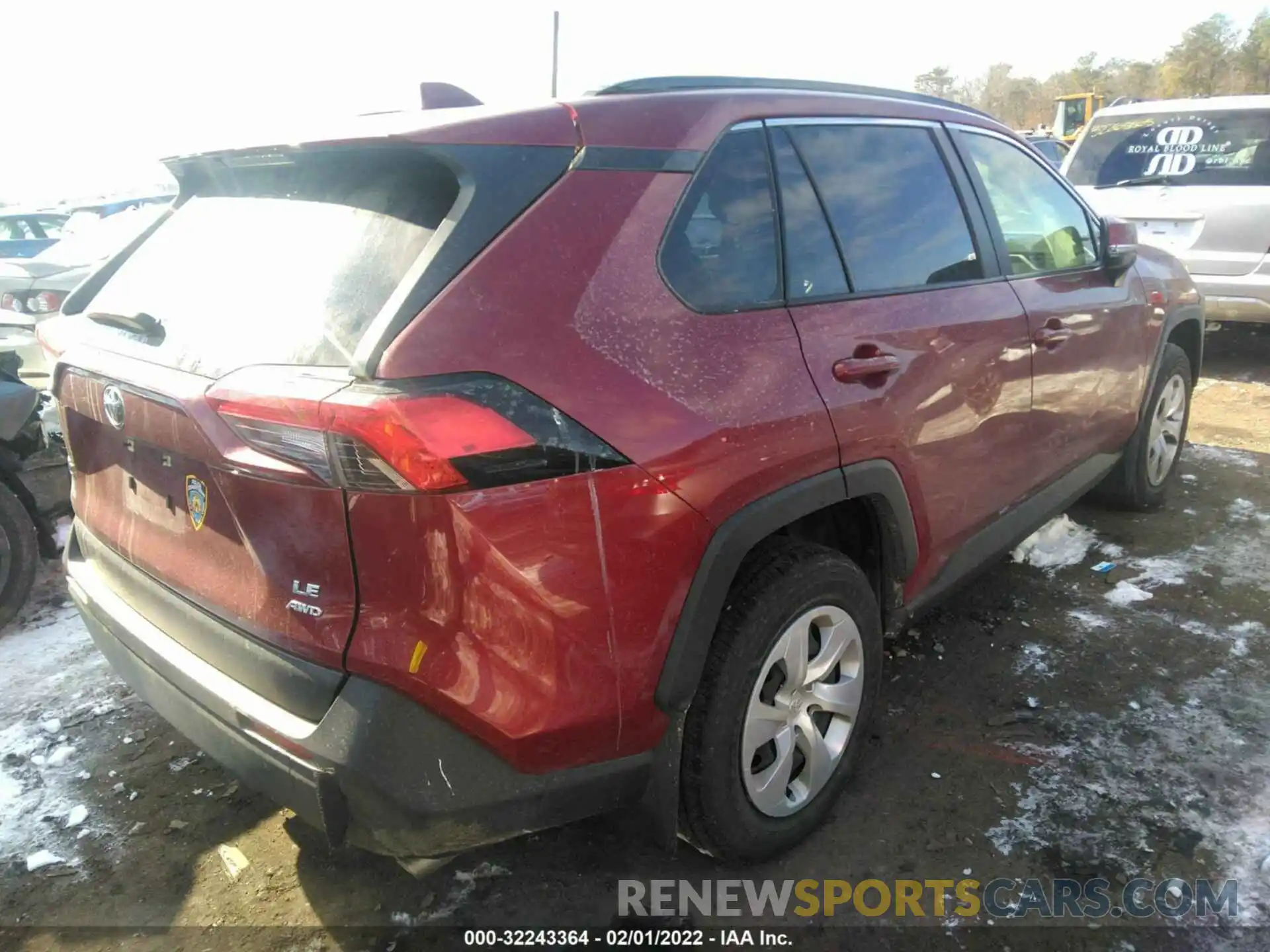 4 Photograph of a damaged car JTMG1RFV2KD006204 TOYOTA RAV4 2019