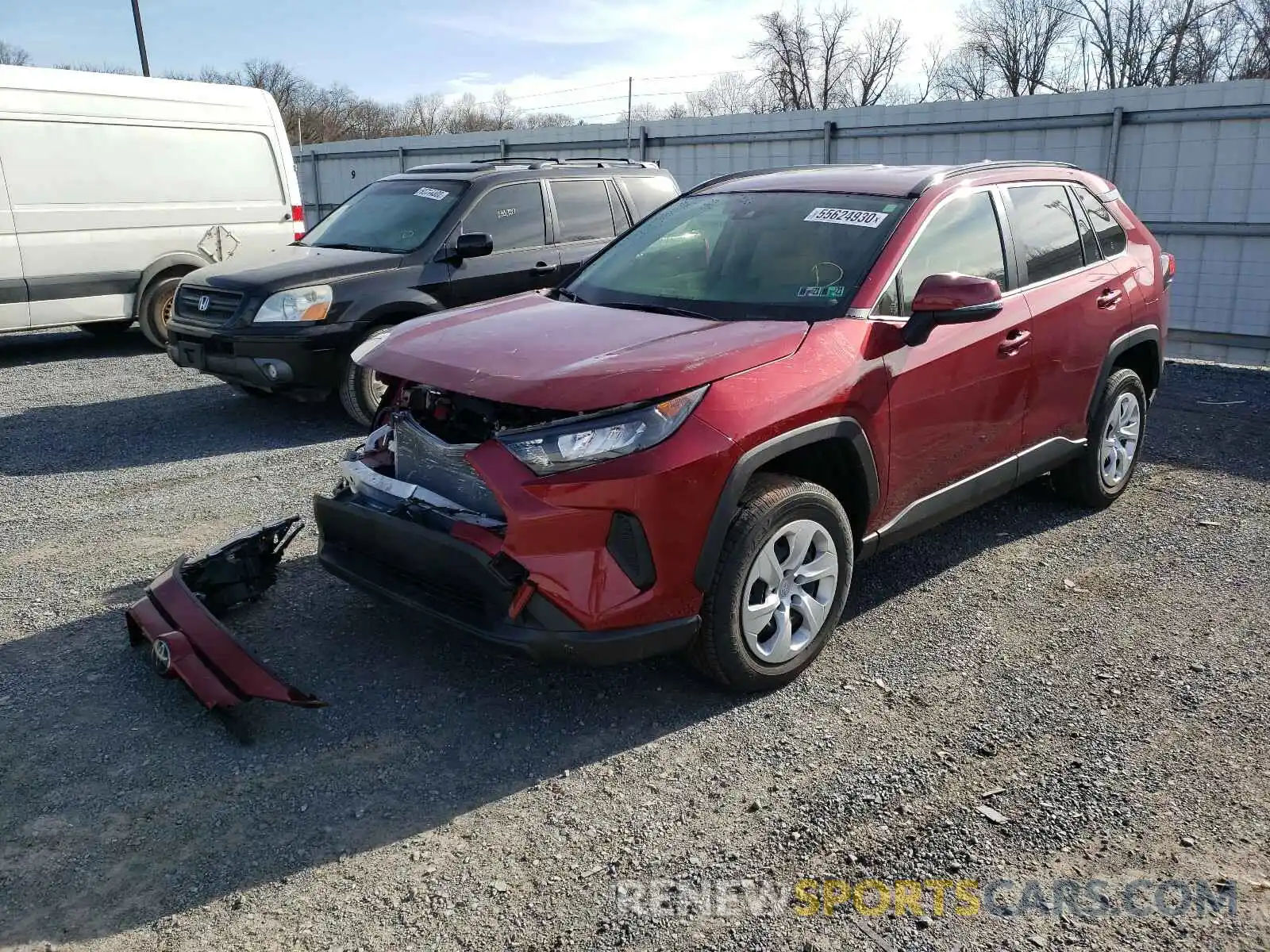 2 Photograph of a damaged car JTMG1RFV3KD044914 TOYOTA RAV4 2019