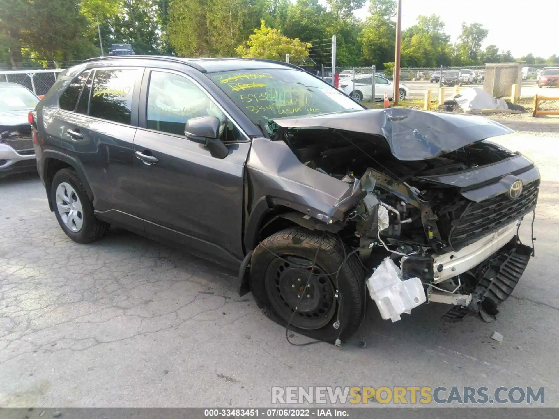 1 Photograph of a damaged car JTMG1RFV4KD019939 TOYOTA RAV4 2019