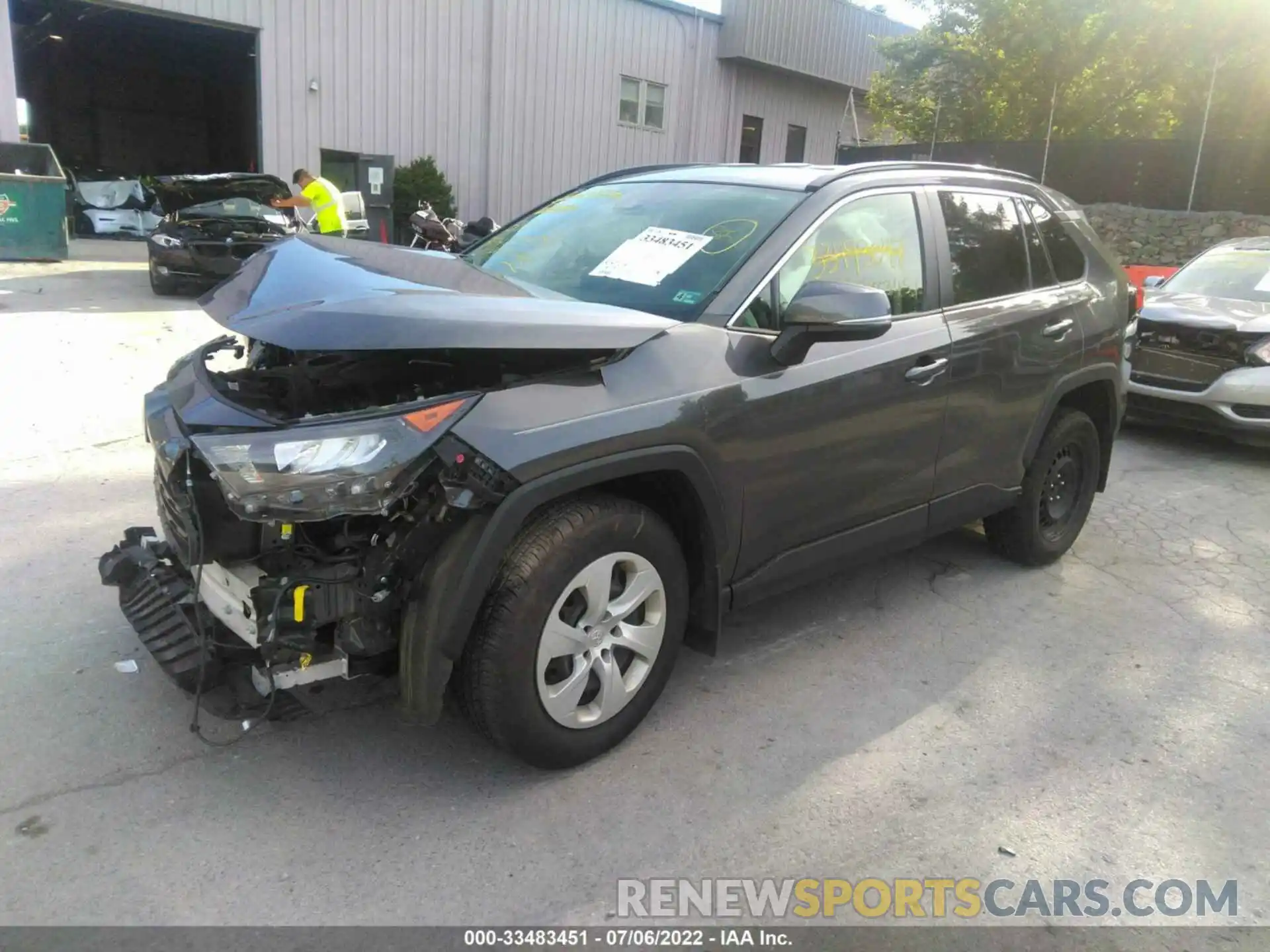 2 Photograph of a damaged car JTMG1RFV4KD019939 TOYOTA RAV4 2019