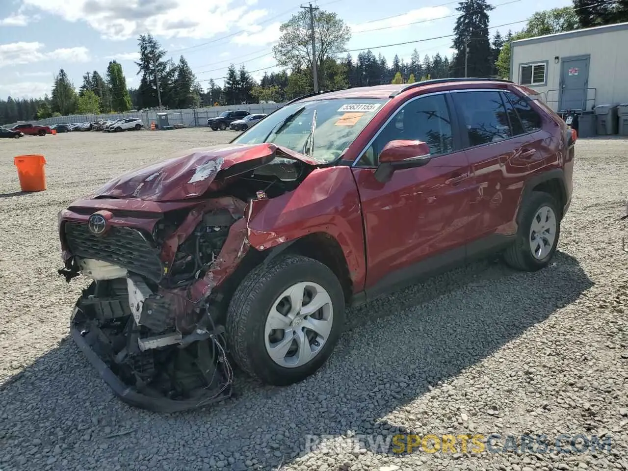 1 Photograph of a damaged car JTMG1RFV4KJ016086 TOYOTA RAV4 2019