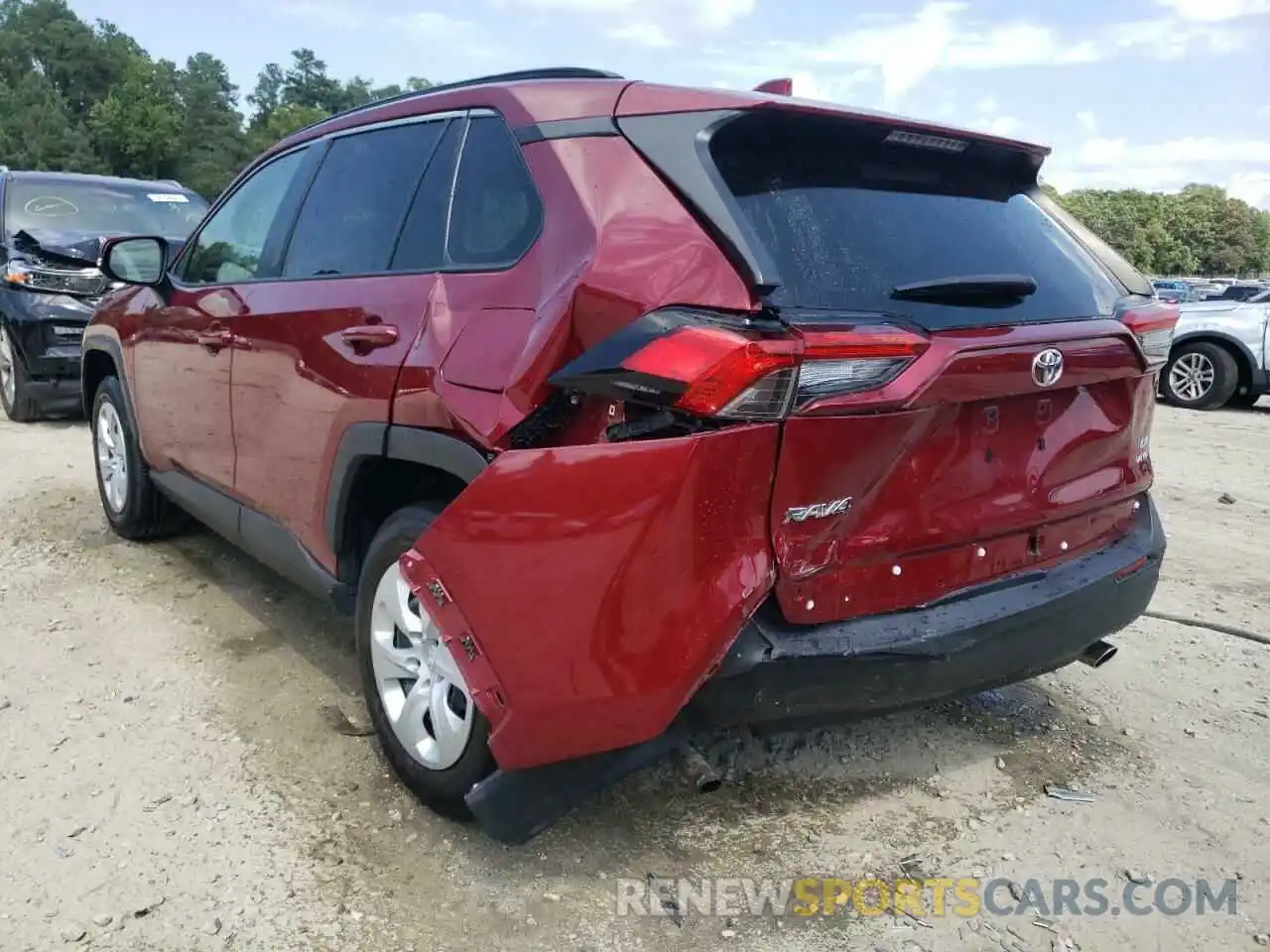 3 Photograph of a damaged car JTMG1RFV5KD033686 TOYOTA RAV4 2019