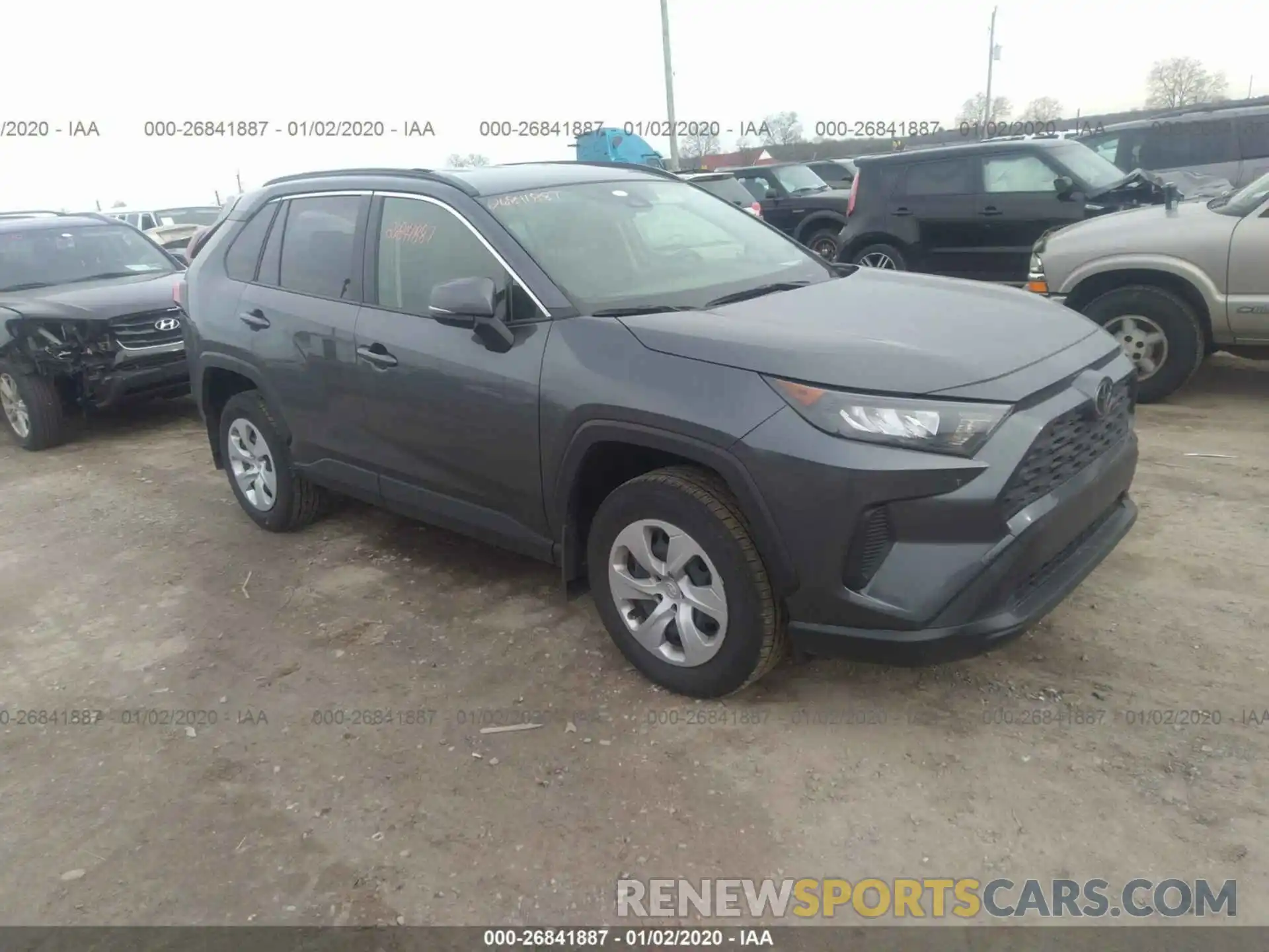 1 Photograph of a damaged car JTMG1RFV5KD504252 TOYOTA RAV4 2019