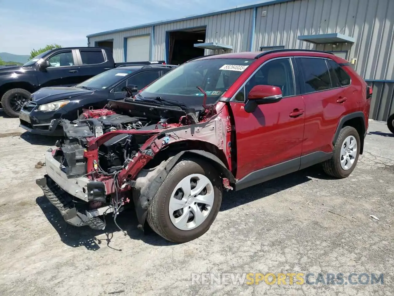 1 Photograph of a damaged car JTMG1RFV6KJ011147 TOYOTA RAV4 2019