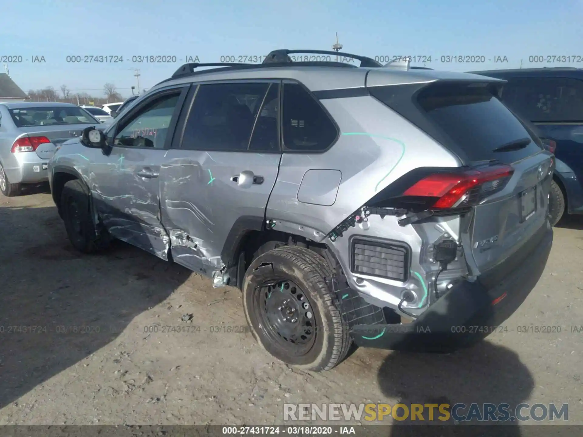 3 Photograph of a damaged car JTMG1RFV7KD007977 TOYOTA RAV4 2019