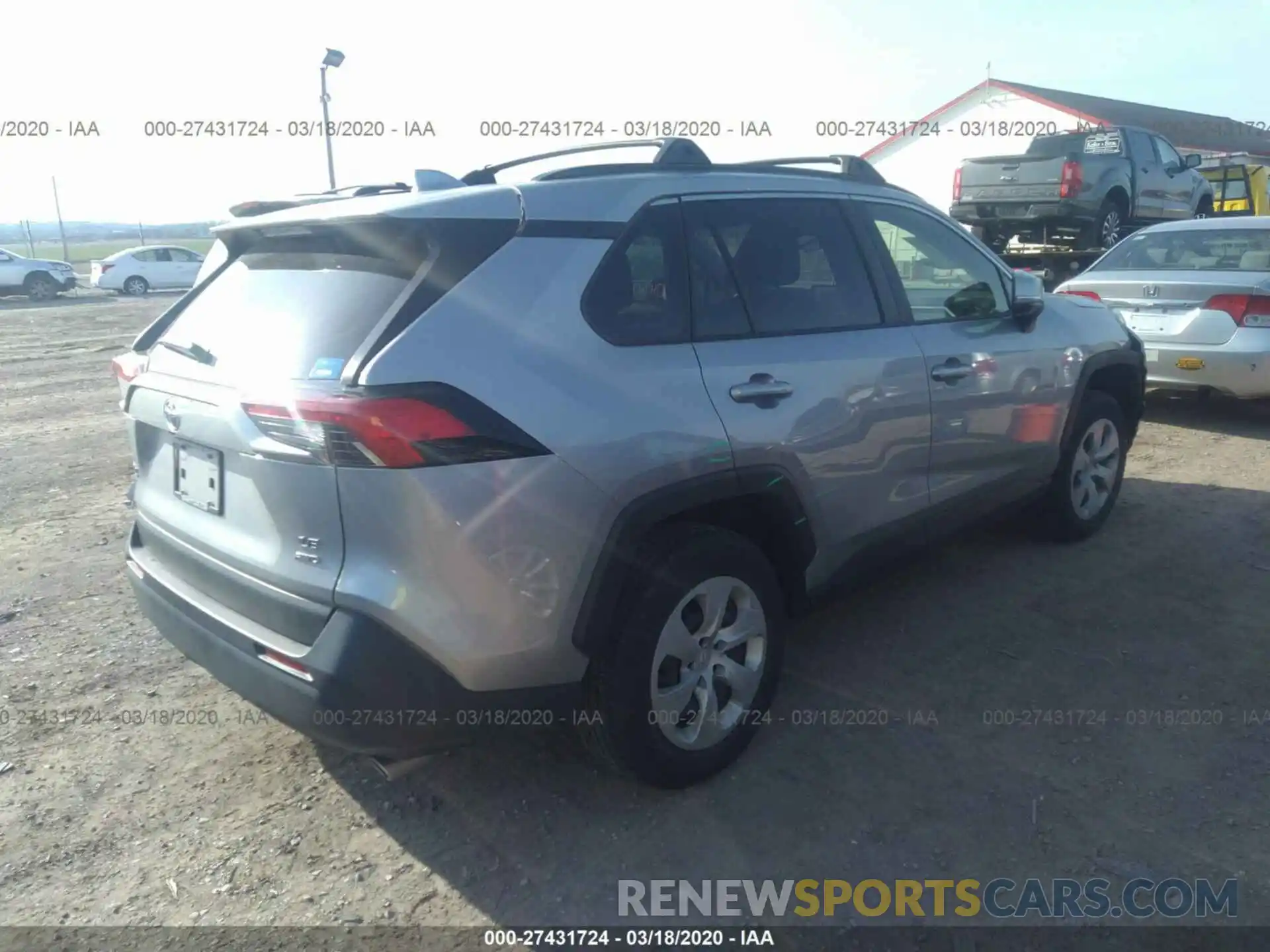 4 Photograph of a damaged car JTMG1RFV7KD007977 TOYOTA RAV4 2019