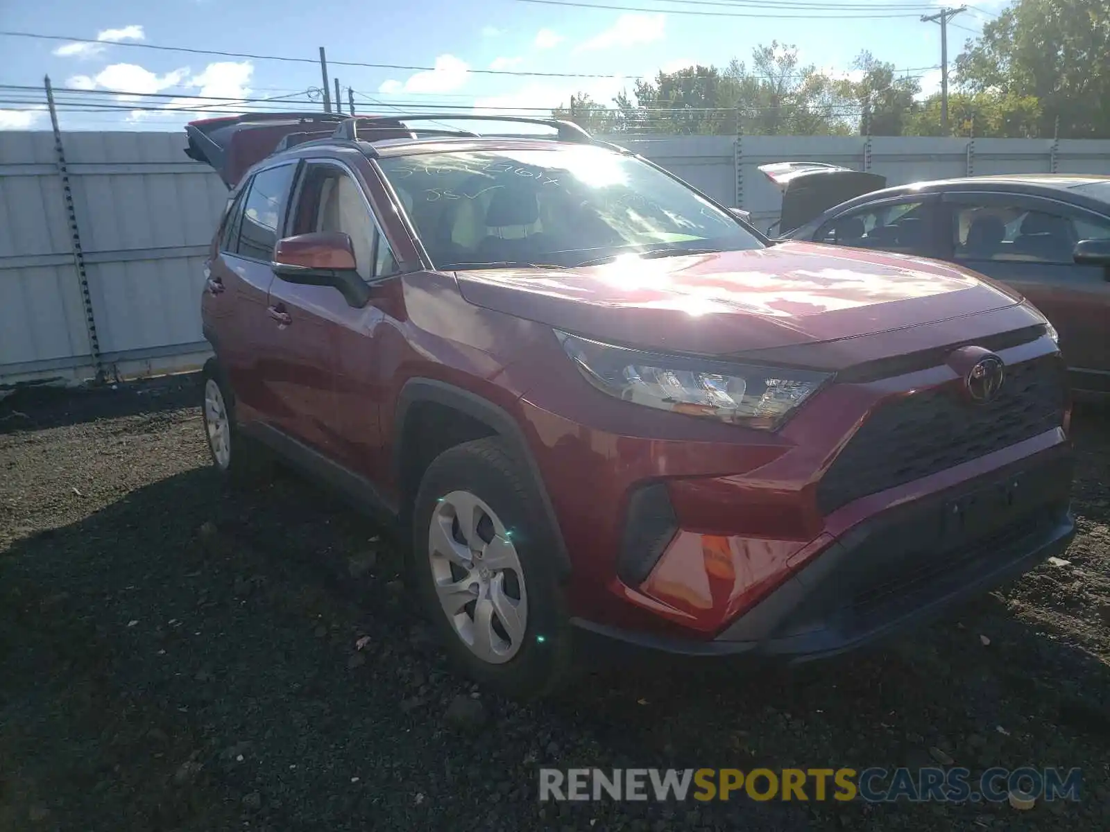 1 Photograph of a damaged car JTMG1RFV7KD509307 TOYOTA RAV4 2019