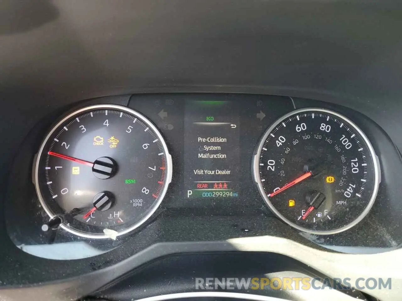 9 Photograph of a damaged car JTMG1RFV7KJ008225 TOYOTA RAV4 2019