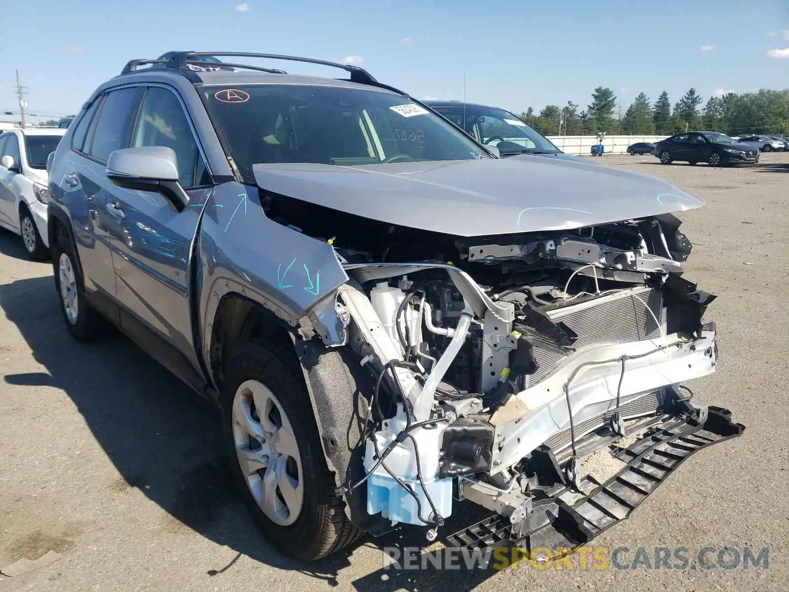 1 Photograph of a damaged car JTMG1RFV9KD032833 TOYOTA RAV4 2019