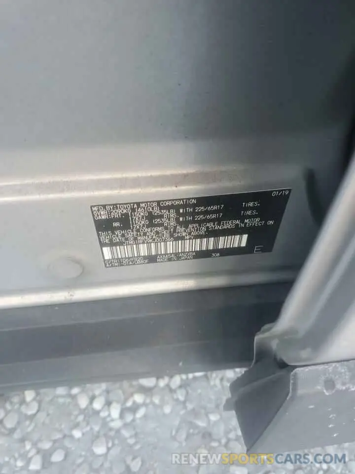 13 Photograph of a damaged car JTMG1RFV9KJ007366 TOYOTA RAV4 2019
