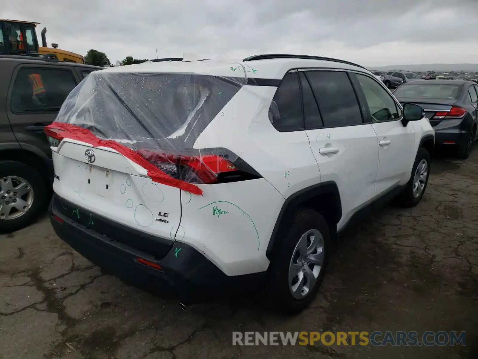 4 Photograph of a damaged car JTMG1RFV9KJ012177 TOYOTA RAV4 2019