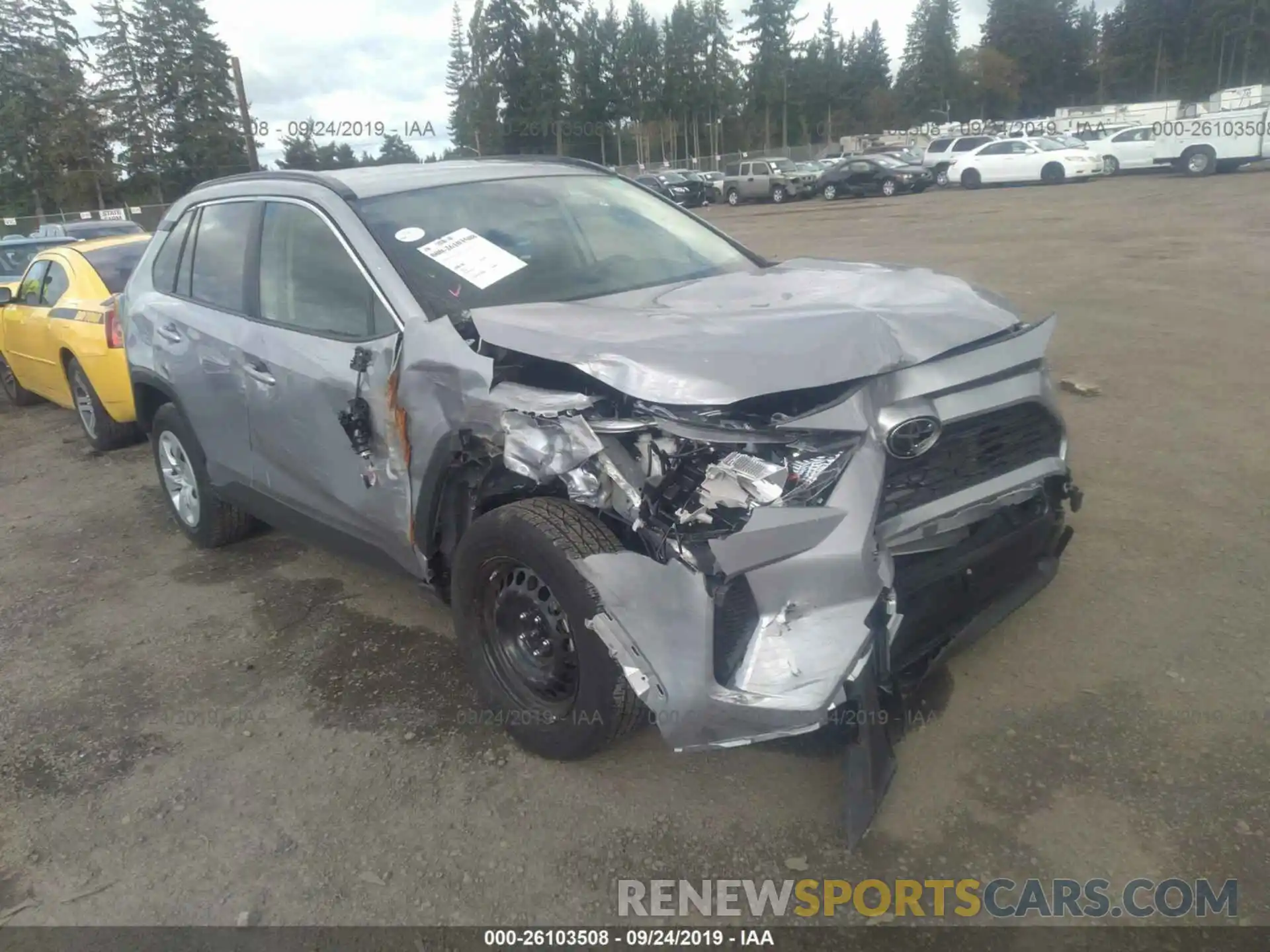 1 Photograph of a damaged car JTMG1RFVXKD014941 TOYOTA RAV4 2019