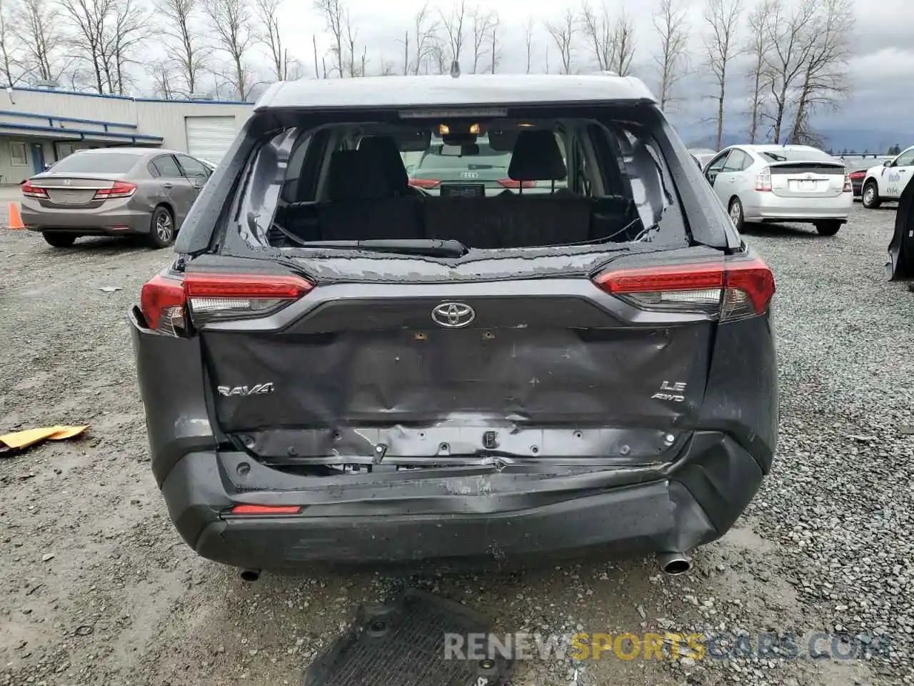 6 Photograph of a damaged car JTMG1RFVXKD020822 TOYOTA RAV4 2019