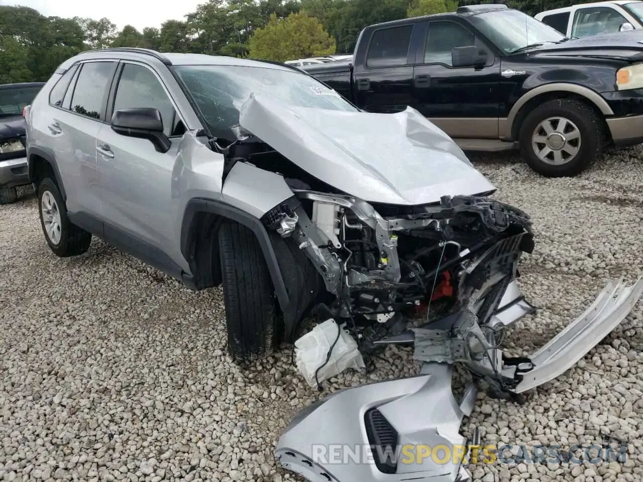 1 Photograph of a damaged car JTMH1RFV0KJ007762 TOYOTA RAV4 2019