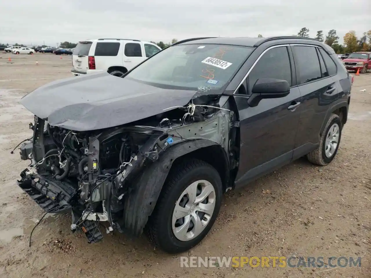 1 Photograph of a damaged car JTMH1RFV0KJ010581 TOYOTA RAV4 2019