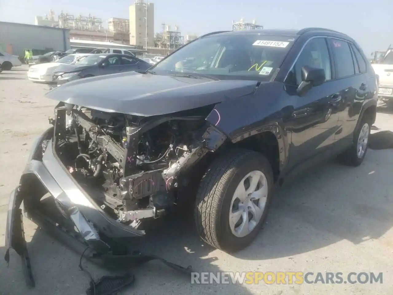 2 Photograph of a damaged car JTMH1RFV1KD500123 TOYOTA RAV4 2019