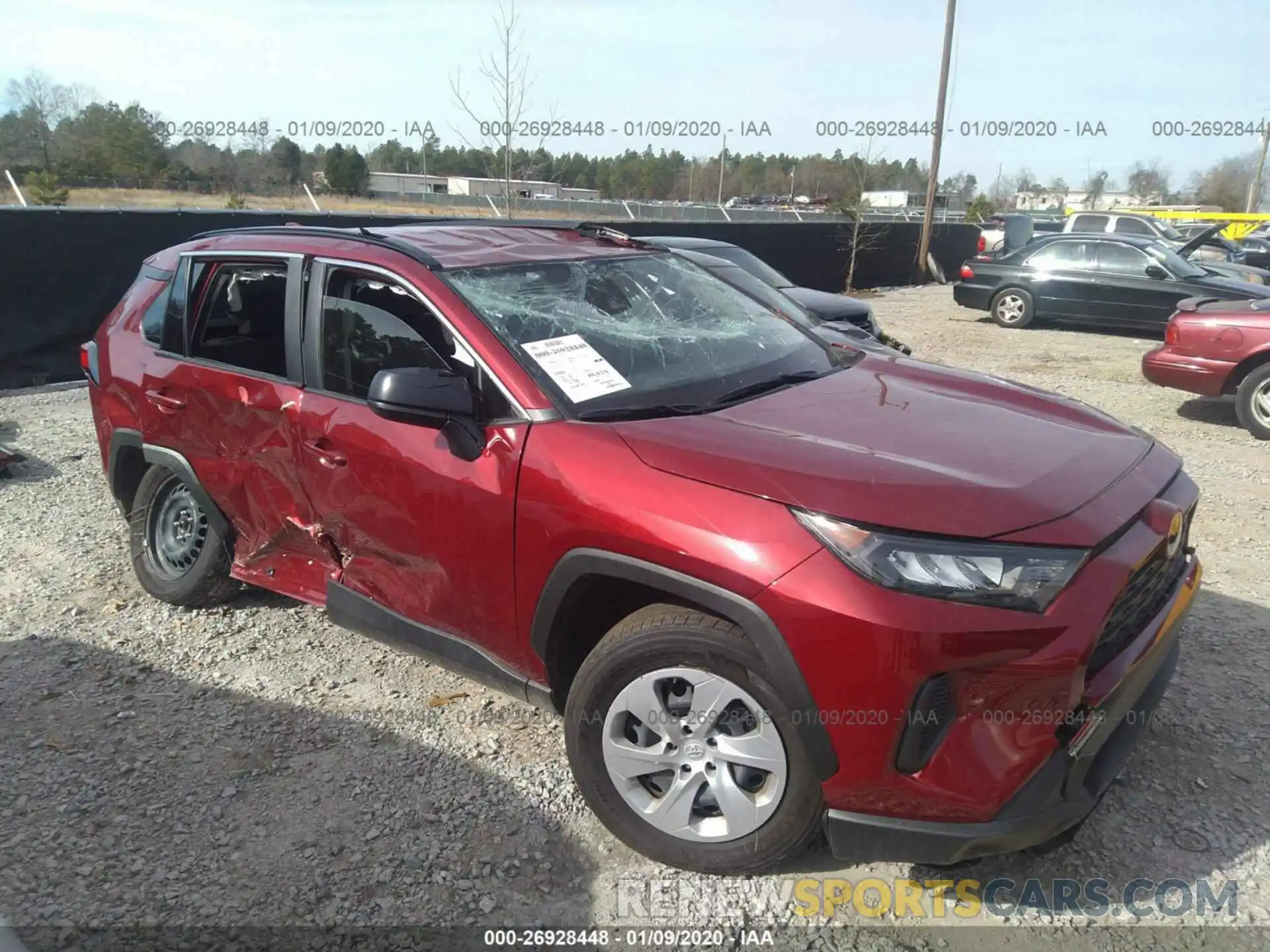 1 Photograph of a damaged car JTMH1RFV1KJ005924 TOYOTA RAV4 2019