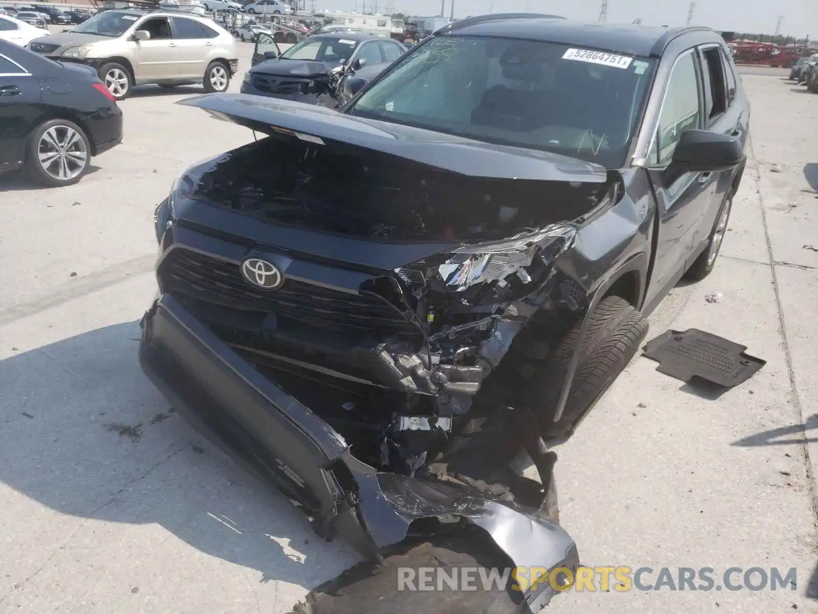 9 Photograph of a damaged car JTMH1RFV1KJ015336 TOYOTA RAV4 2019