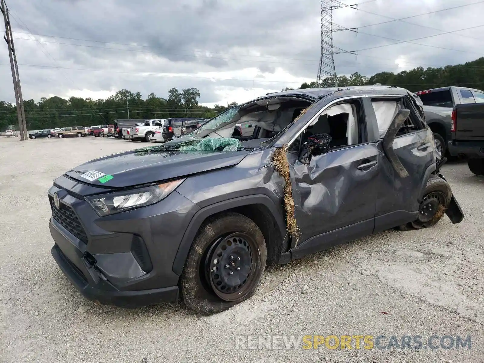 2 Photograph of a damaged car JTMH1RFV1KJ016342 TOYOTA RAV4 2019