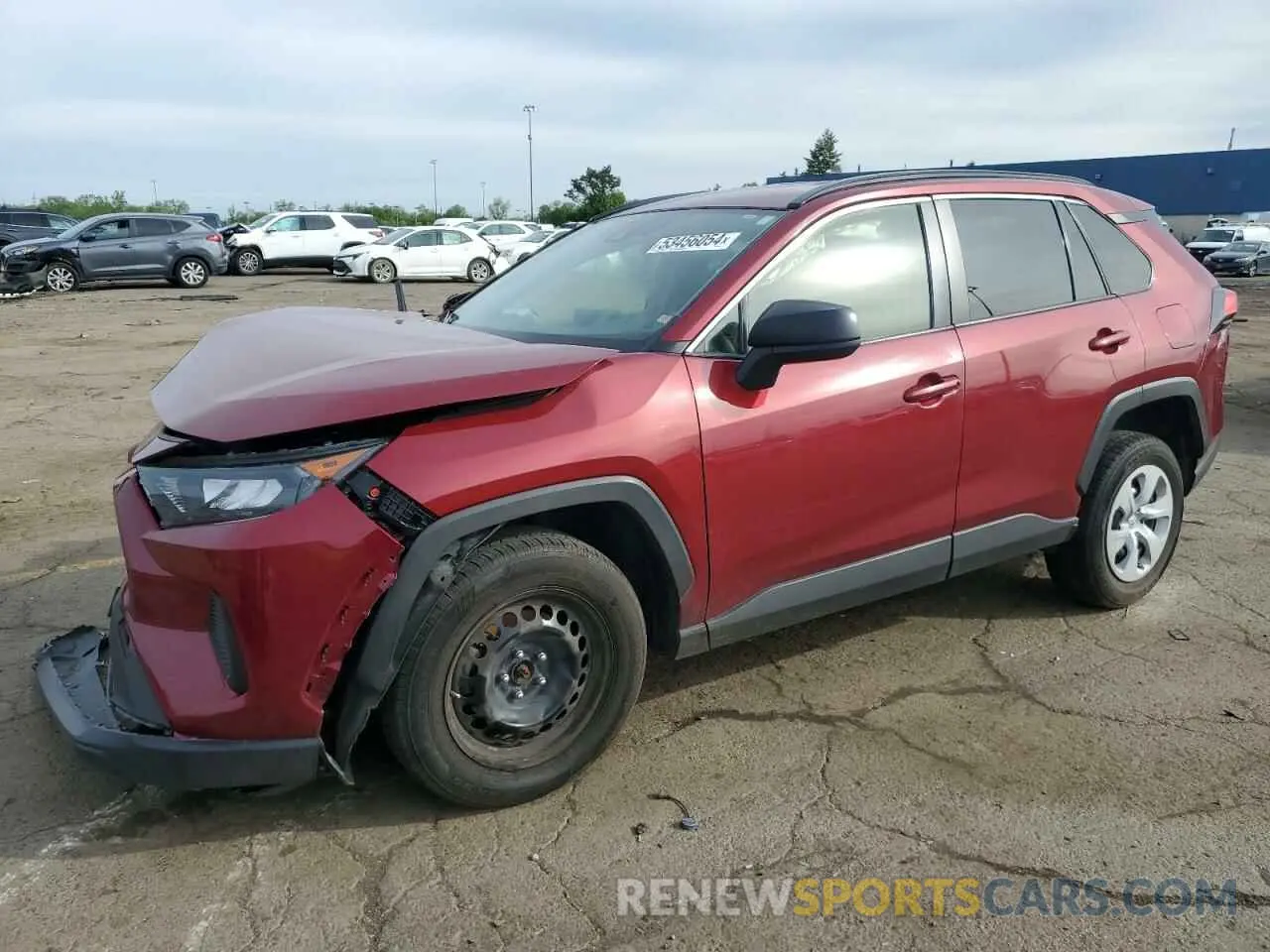 1 Photograph of a damaged car JTMH1RFV2KD013660 TOYOTA RAV4 2019