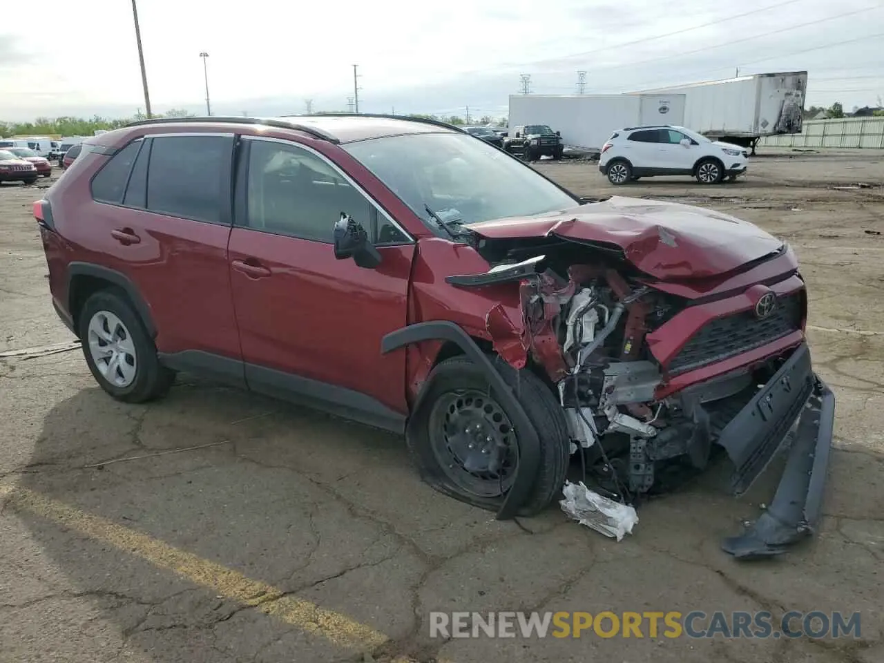 4 Photograph of a damaged car JTMH1RFV2KD013660 TOYOTA RAV4 2019