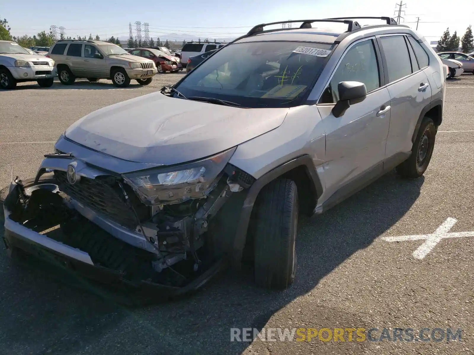 2 Photograph of a damaged car JTMH1RFV2KD014680 TOYOTA RAV4 2019