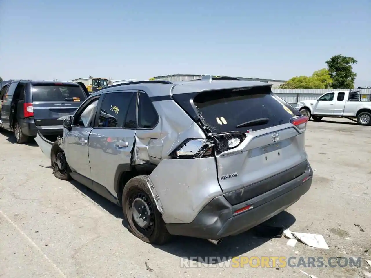 3 Photograph of a damaged car JTMH1RFV2KD039210 TOYOTA RAV4 2019