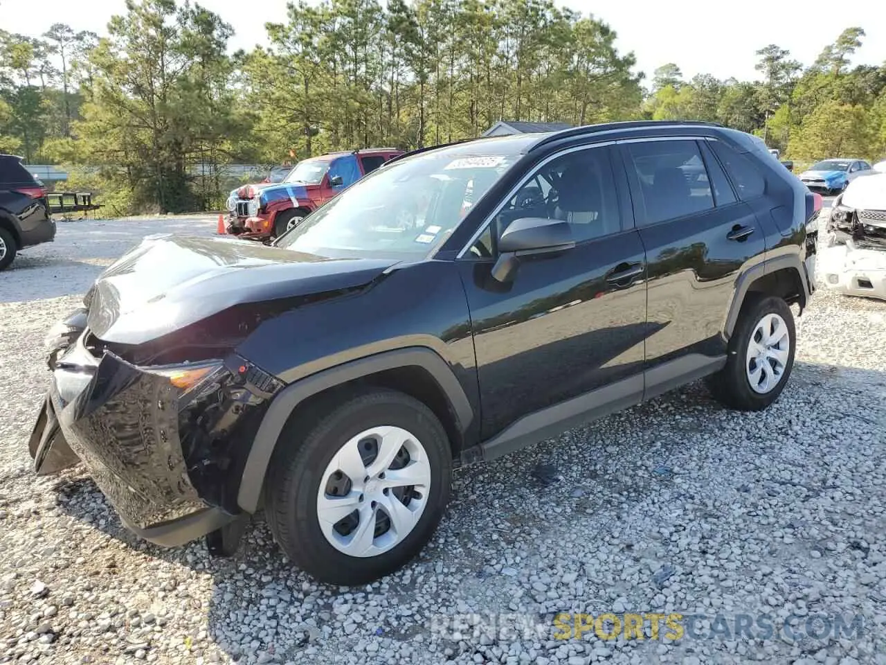 1 Photograph of a damaged car JTMH1RFV2KD040793 TOYOTA RAV4 2019