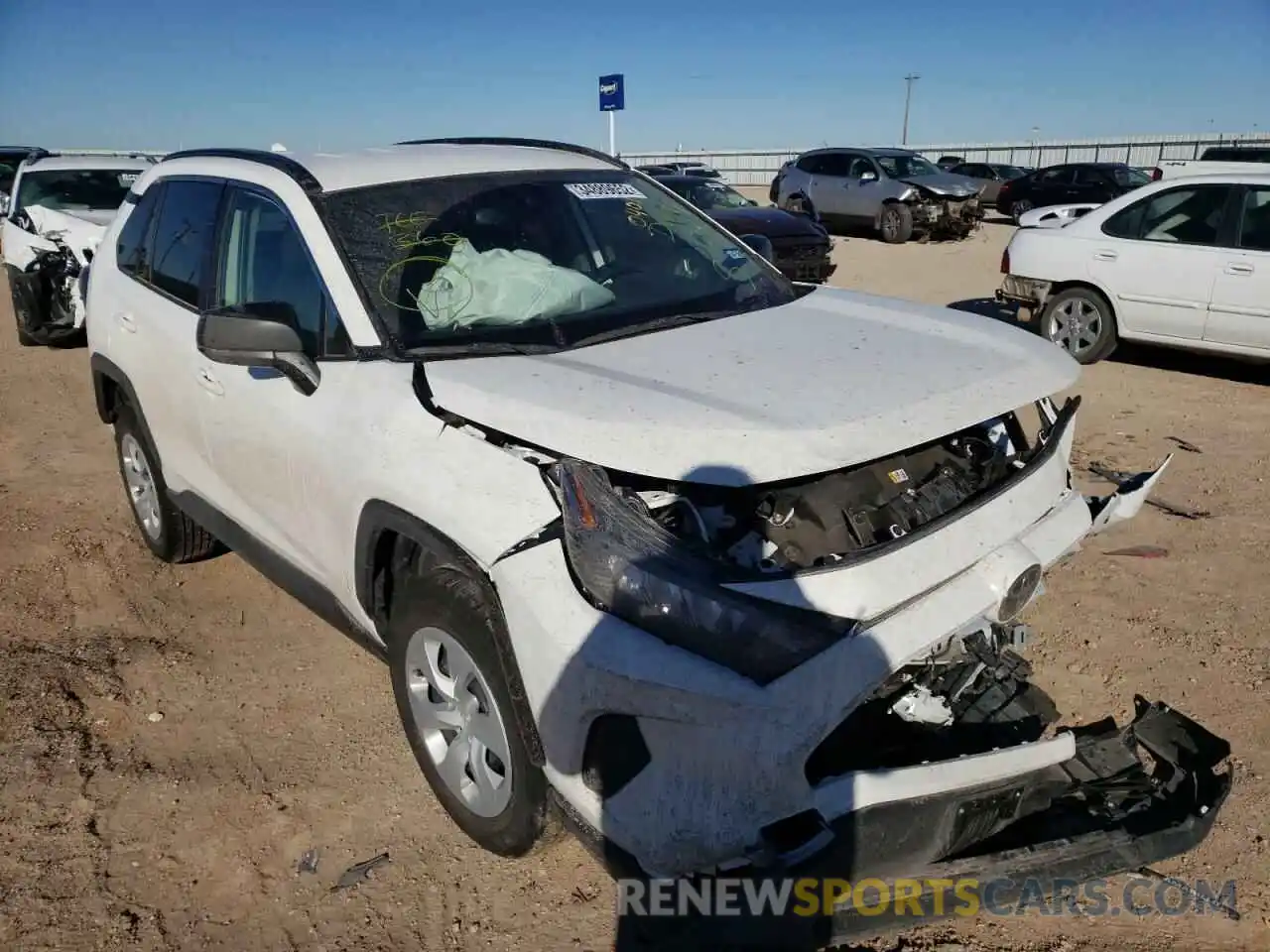 1 Photograph of a damaged car JTMH1RFV3KD040401 TOYOTA RAV4 2019