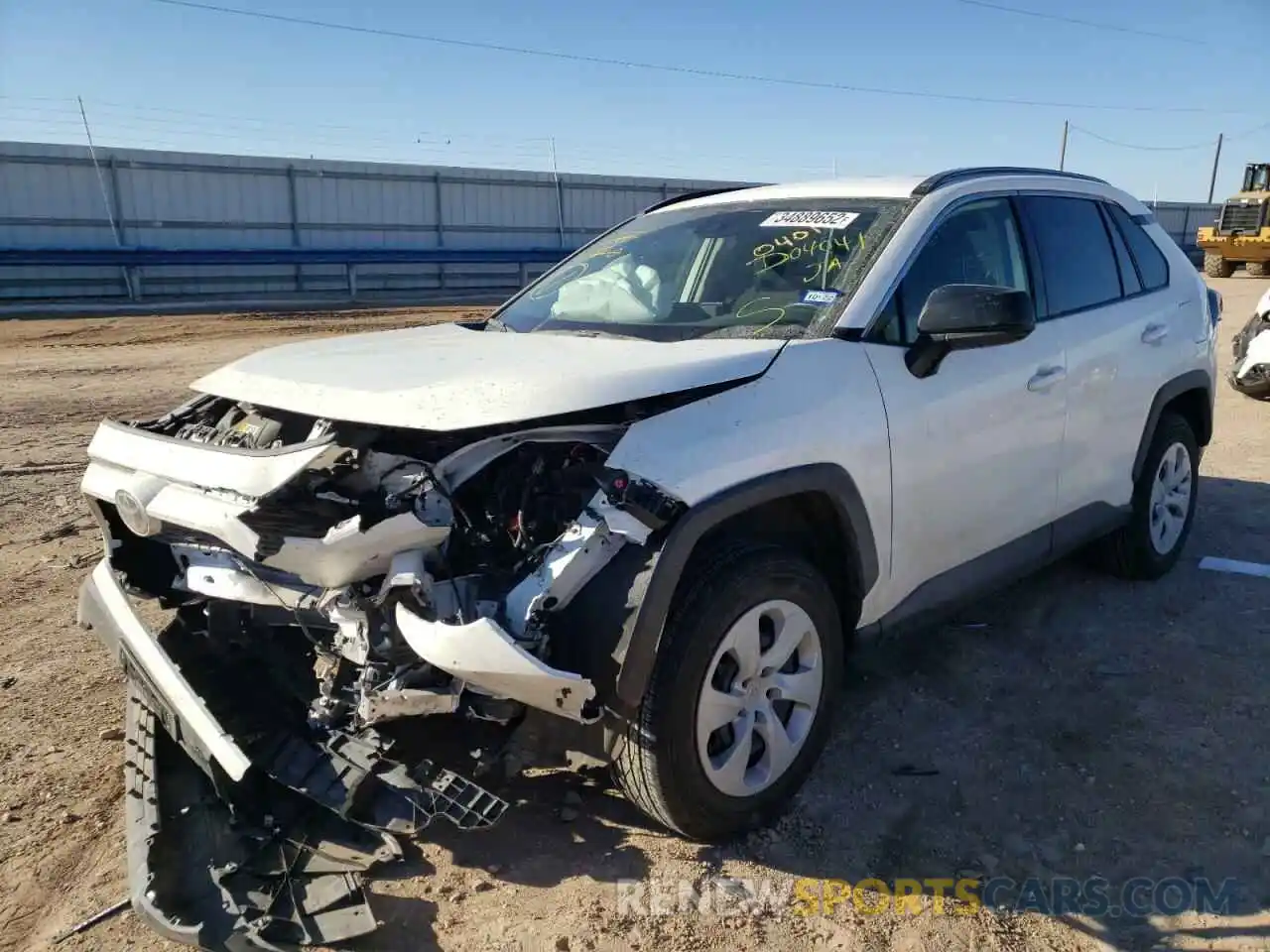 2 Photograph of a damaged car JTMH1RFV3KD040401 TOYOTA RAV4 2019