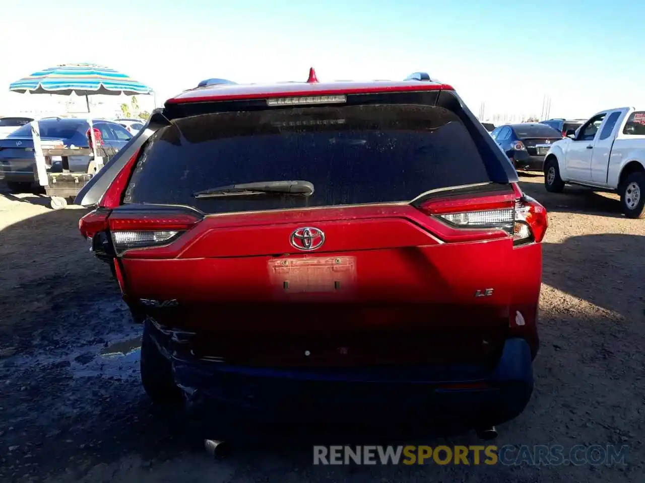 6 Photograph of a damaged car JTMH1RFV3KJ004287 TOYOTA RAV4 2019