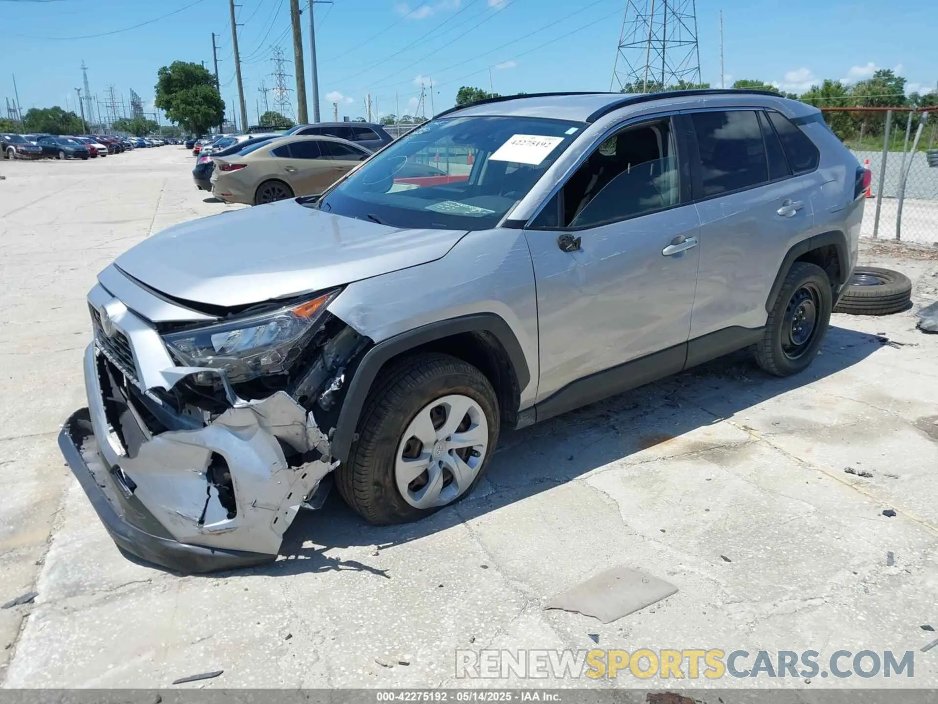 2 Photograph of a damaged car JTMH1RFV4KD036163 TOYOTA RAV4 2019
