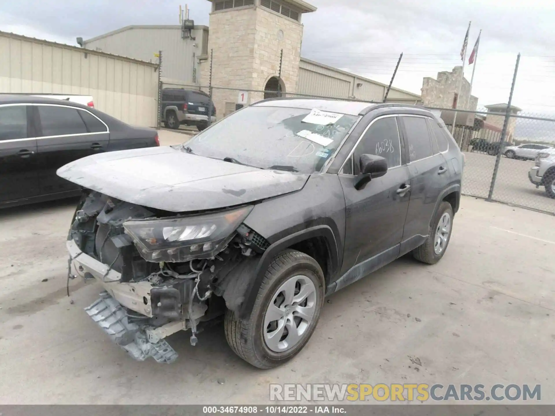 2 Photograph of a damaged car JTMH1RFV4KD036907 TOYOTA RAV4 2019