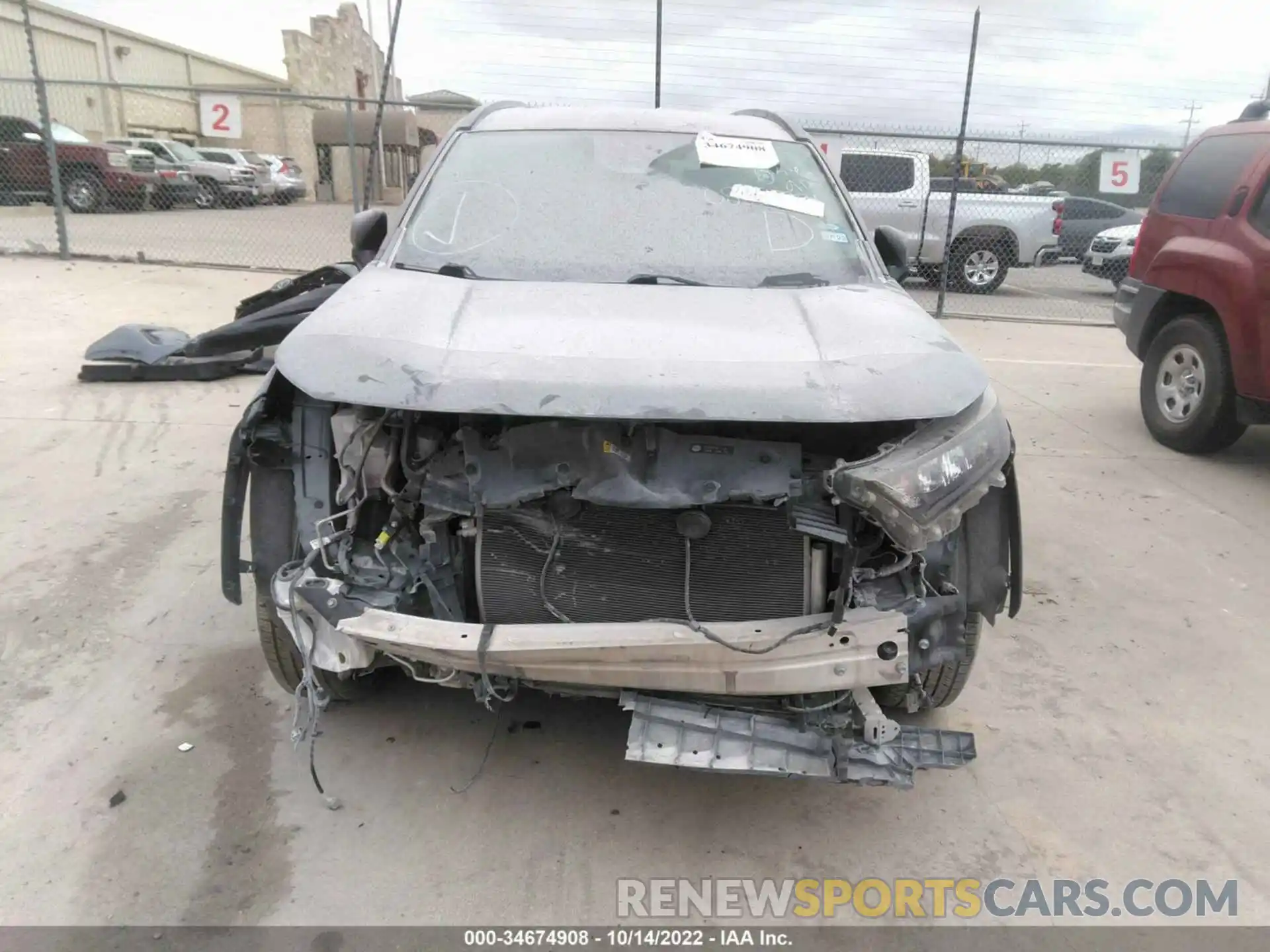 6 Photograph of a damaged car JTMH1RFV4KD036907 TOYOTA RAV4 2019