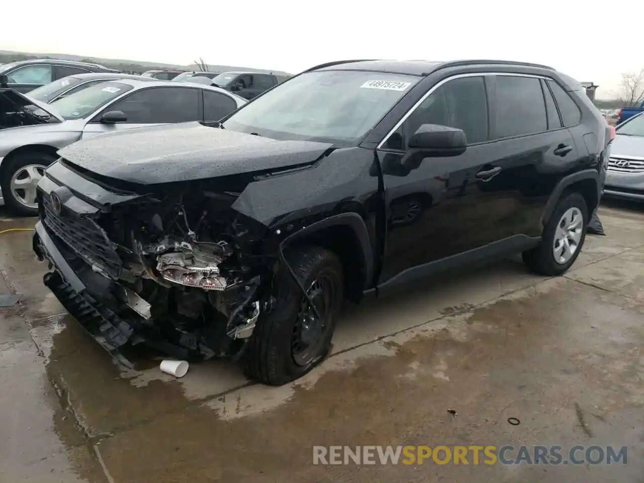 1 Photograph of a damaged car JTMH1RFV4KD504568 TOYOTA RAV4 2019