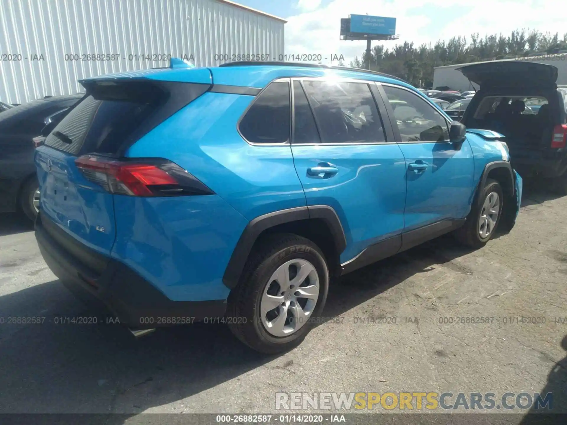 4 Photograph of a damaged car JTMH1RFV4KD514503 TOYOTA RAV4 2019