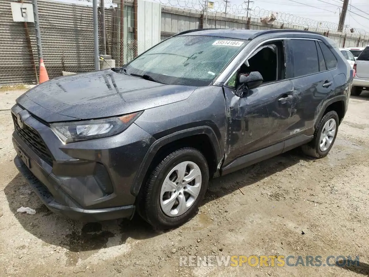 1 Photograph of a damaged car JTMH1RFV4KD515344 TOYOTA RAV4 2019