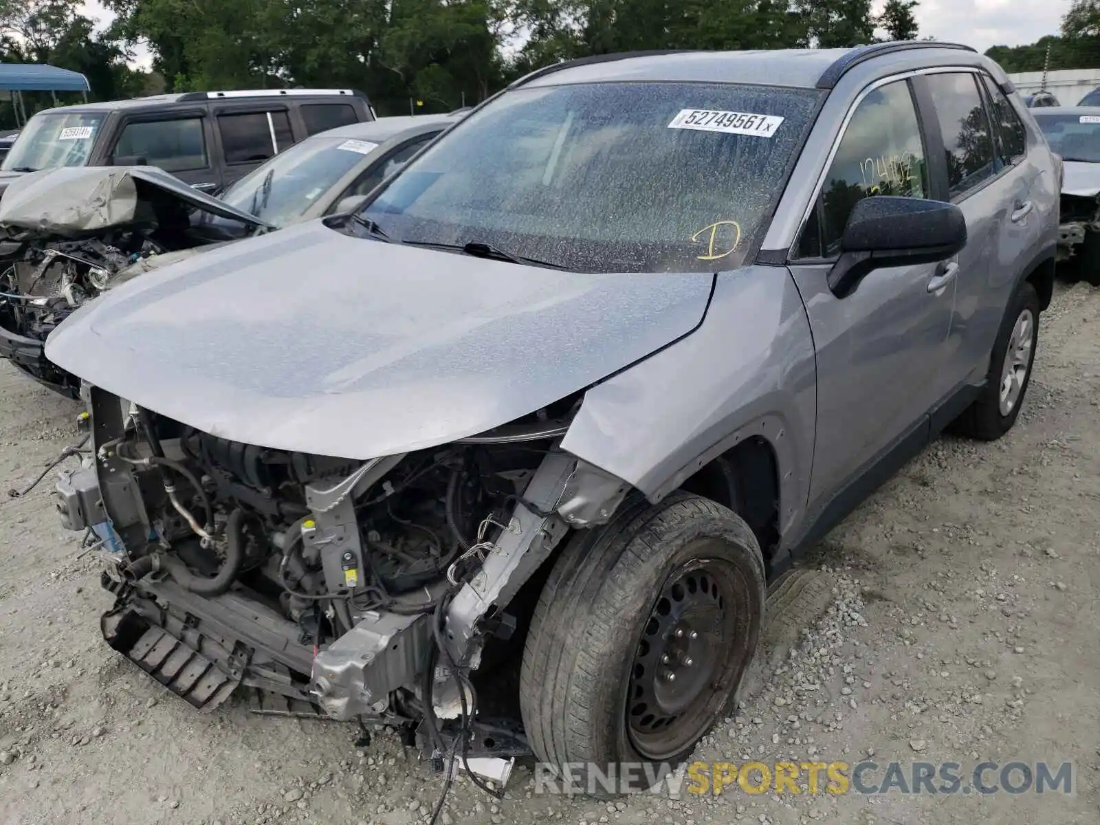 2 Photograph of a damaged car JTMH1RFV4KJ006839 TOYOTA RAV4 2019