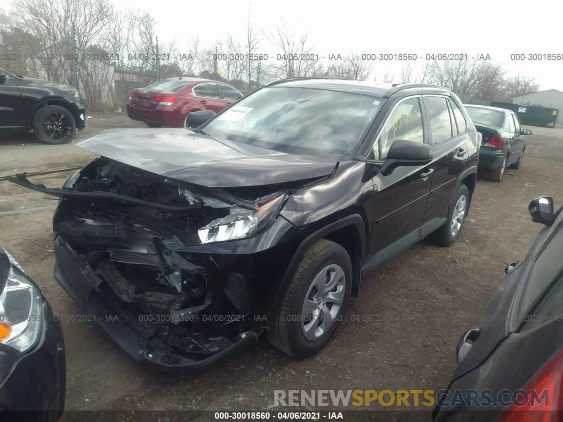 2 Photograph of a damaged car JTMH1RFV5KD029626 TOYOTA RAV4 2019