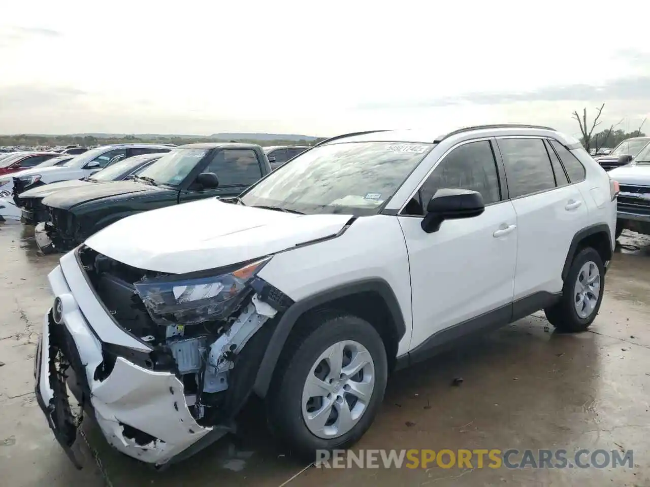 1 Photograph of a damaged car JTMH1RFV5KD041274 TOYOTA RAV4 2019