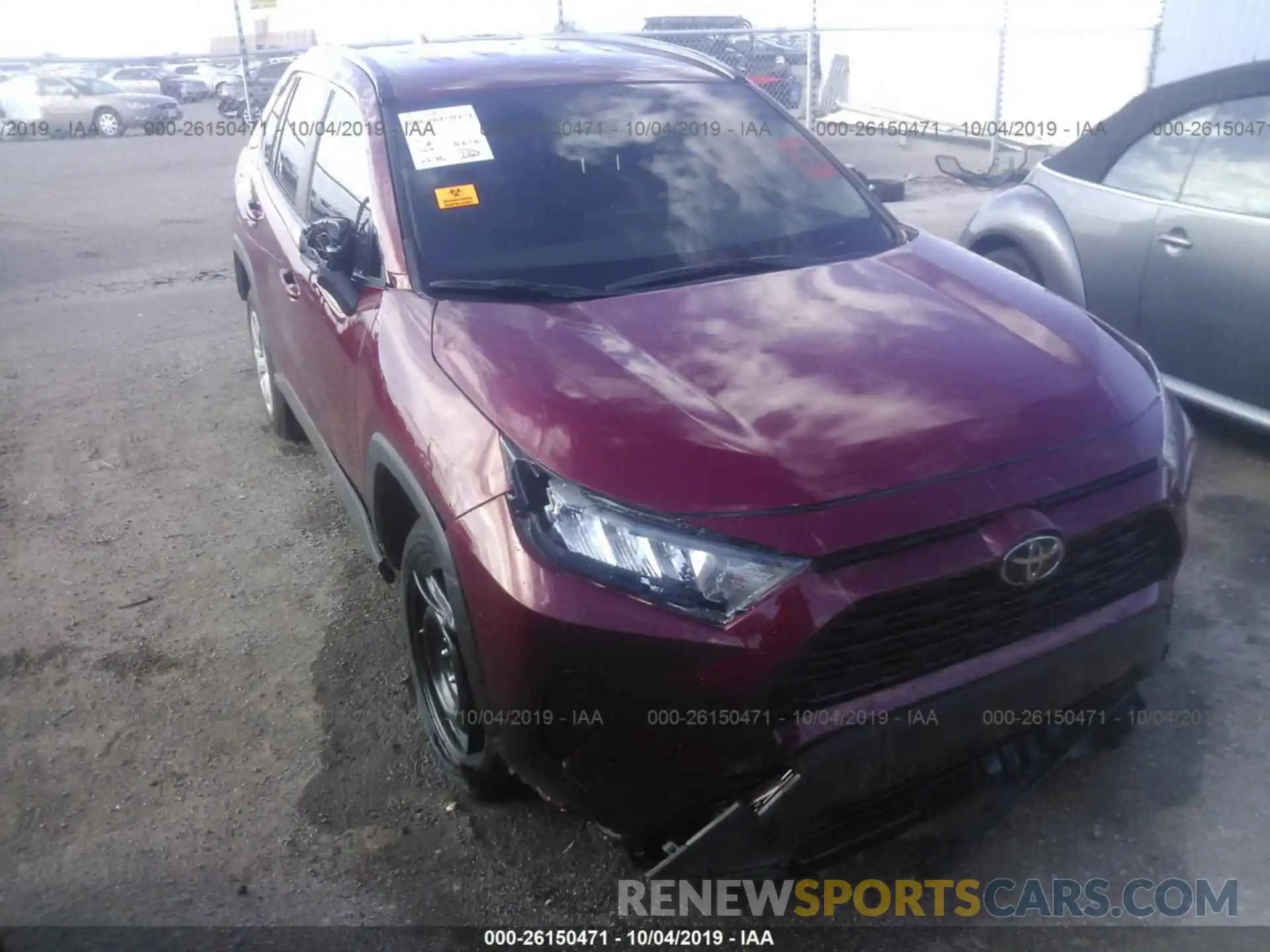 6 Photograph of a damaged car JTMH1RFV5KD500769 TOYOTA RAV4 2019