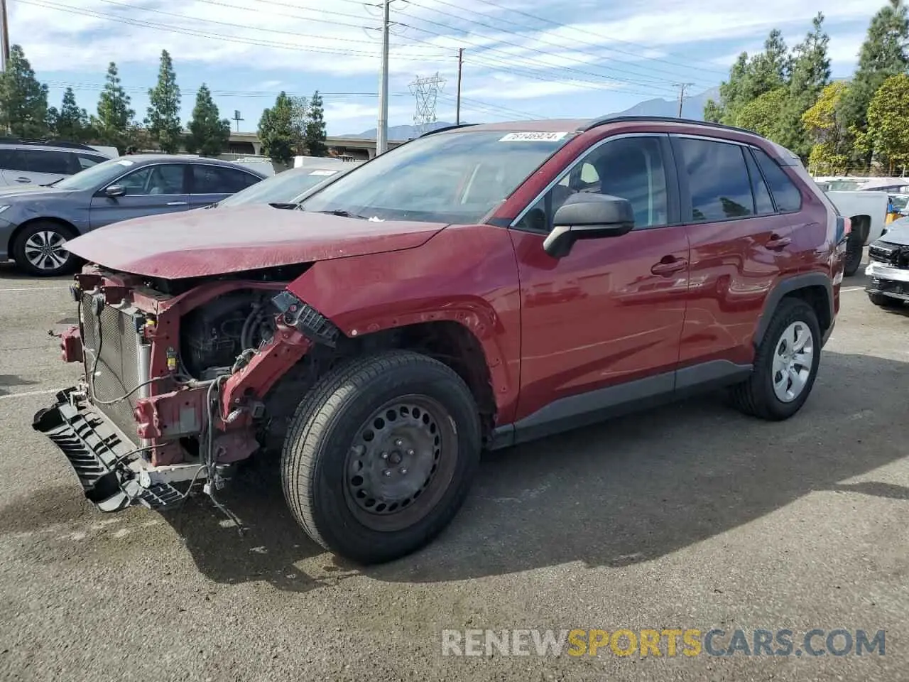 1 Photograph of a damaged car JTMH1RFV5KJ009555 TOYOTA RAV4 2019