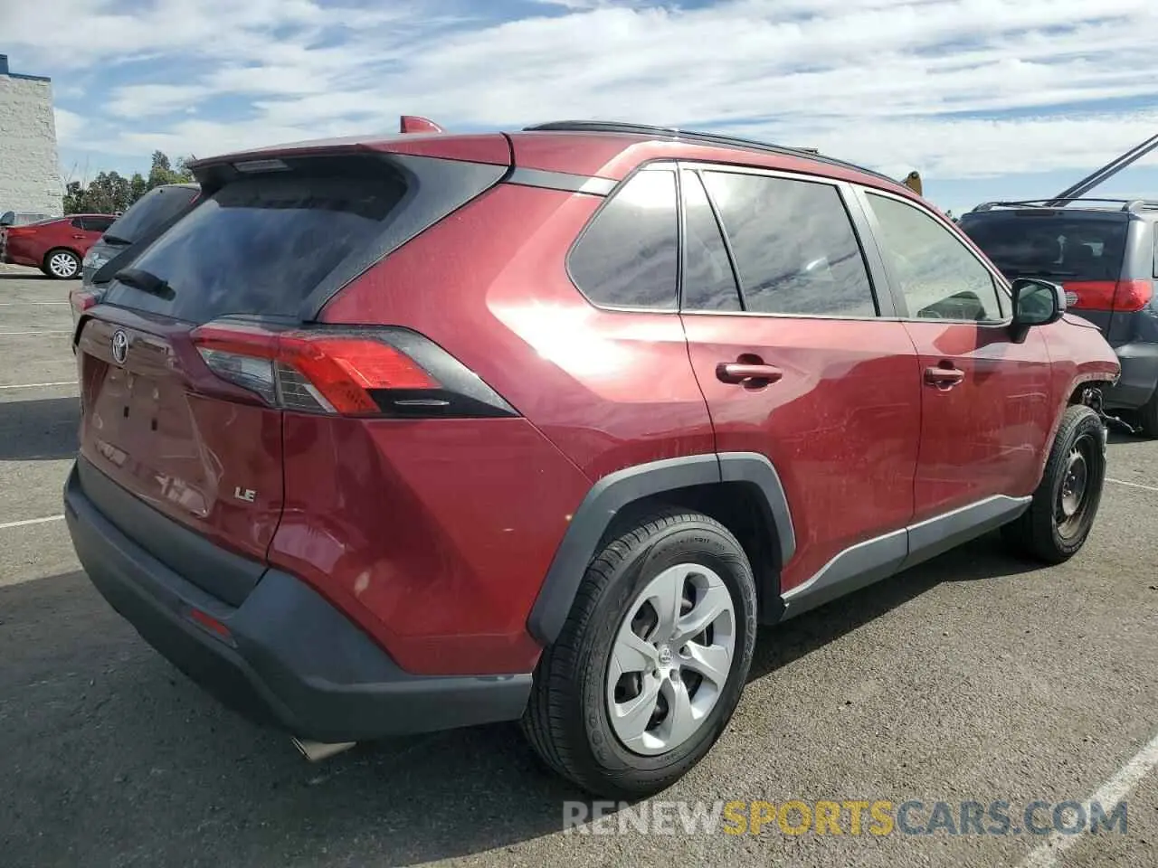 3 Photograph of a damaged car JTMH1RFV5KJ009555 TOYOTA RAV4 2019