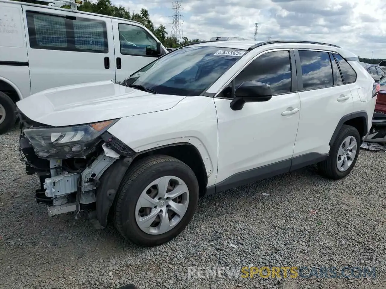 1 Photograph of a damaged car JTMH1RFV6KD011944 TOYOTA RAV4 2019