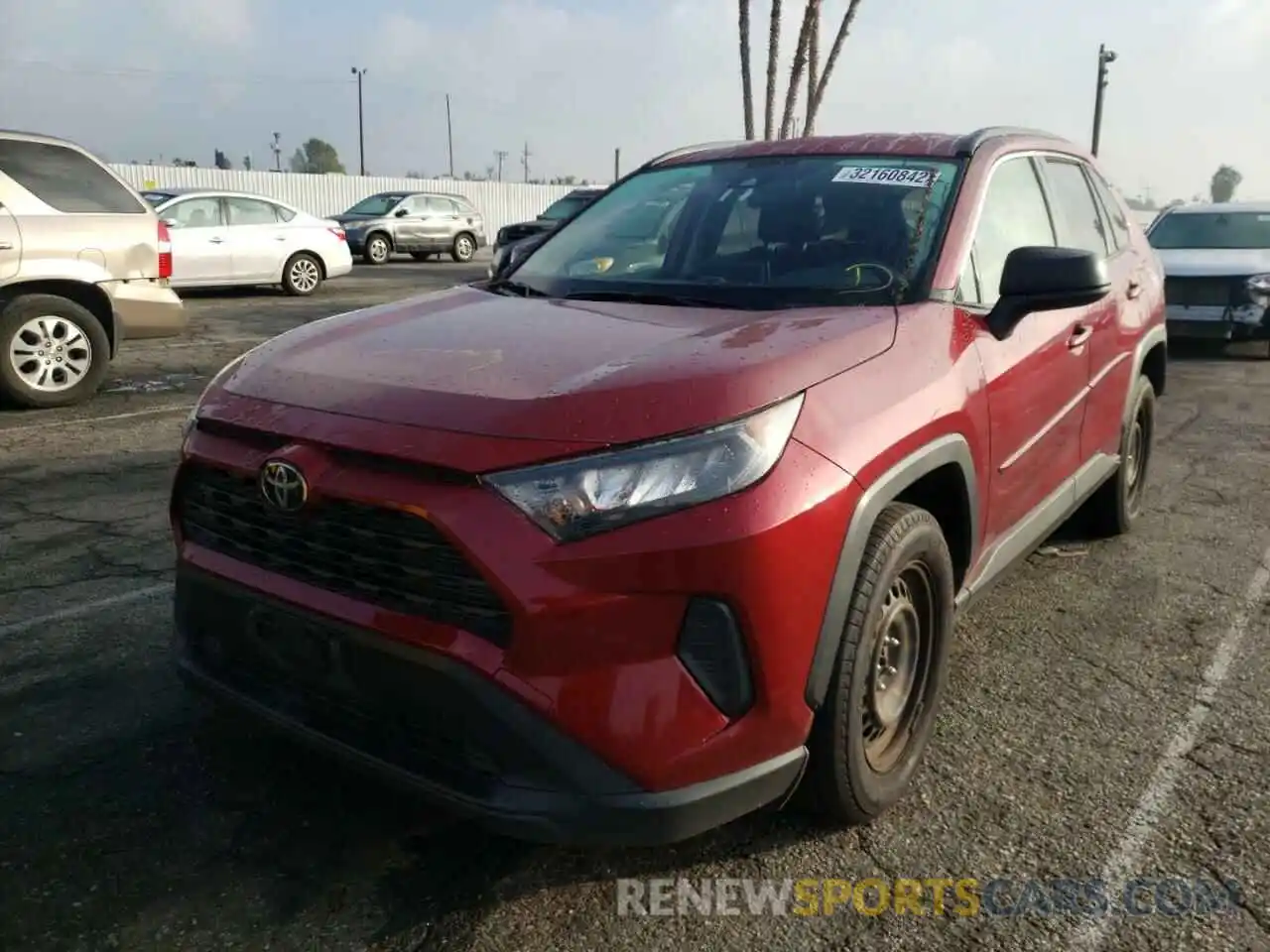 2 Photograph of a damaged car JTMH1RFV6KD027044 TOYOTA RAV4 2019