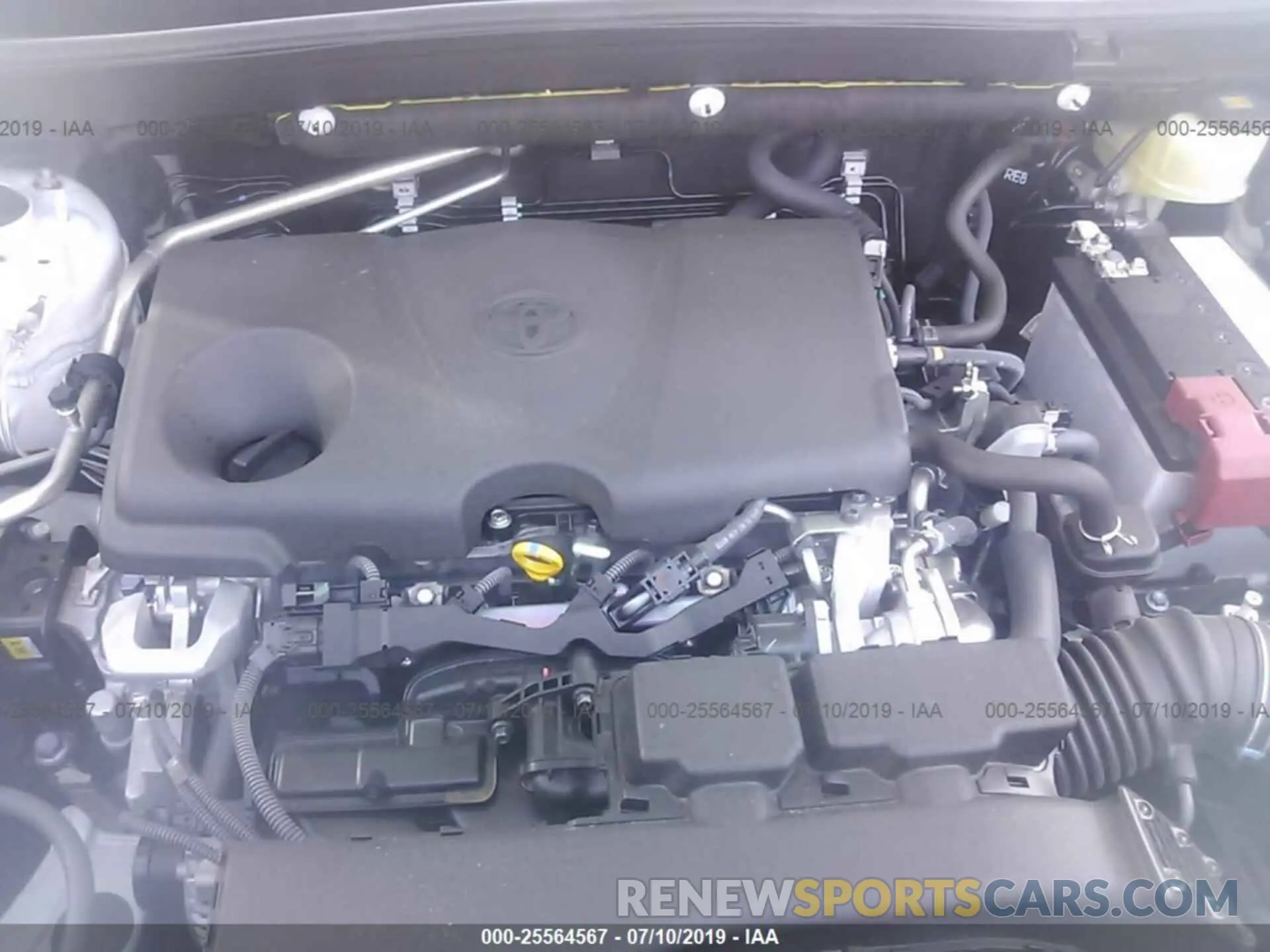 10 Photograph of a damaged car JTMH1RFV6KJ005398 TOYOTA RAV4 2019